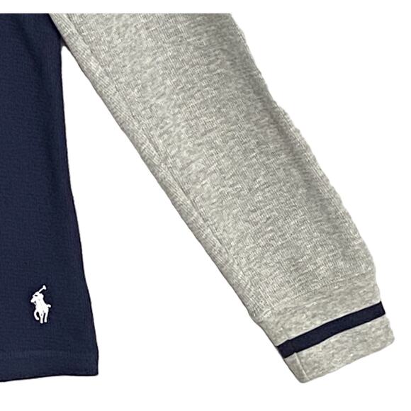 Polo Ralph Lauren Sleep Shirt Men's XL Knit Blue & Gray Colorblock Long Sl NWOT - Picture 5 of 13